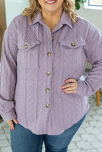 Load image into Gallery viewer, Cable Knit Jacket - Lavender