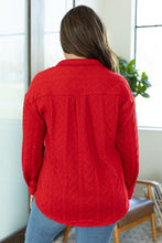 Load image into Gallery viewer, Cable Knit Jacket - Red
