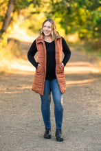 Load image into Gallery viewer, Harlow Long Vest - Cinnamon