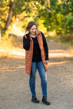 Load image into Gallery viewer, Harlow Long Vest - Cinnamon