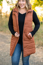 Load image into Gallery viewer, Harlow Long Vest - Cinnamon