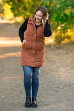 Load image into Gallery viewer, Harlow Long Vest - Cinnamon