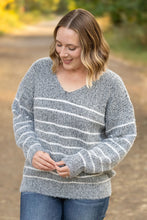 Load image into Gallery viewer, Cozy Striped Sweater - Black