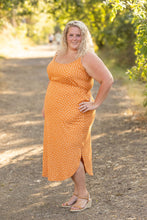 Load image into Gallery viewer, Reagan Ribbed Midi Dress - Pumpkin Floral