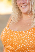 Load image into Gallery viewer, Reagan Ribbed Midi Dress - Pumpkin Floral
