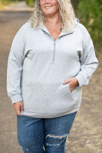 Load image into Gallery viewer, Scuba HalfZip Hoodie - Light Grey