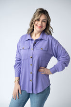 Load image into Gallery viewer, Brenna Button Down Top - Purple