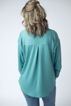 Load image into Gallery viewer, Brenna Button Down Top - Teal