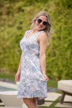 Load image into Gallery viewer, Beverly Button Dress - Pineapple Leaf