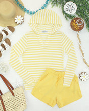 Load image into Gallery viewer, Amelia Striped Hoodie - Lemon