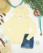 Load image into Gallery viewer, Amelia Striped Hoodie - Lemon