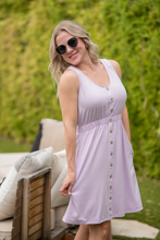 Load image into Gallery viewer, Beverly Button Dress - Lavender