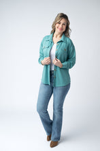 Load image into Gallery viewer, Brenna Button Down Top - Teal