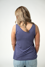 Load image into Gallery viewer, Vera V Neck Tank - Slate Purple