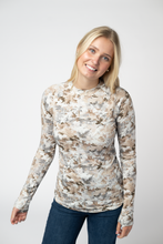 Load image into Gallery viewer, Blair Long Sleeve Top - Neutral Leaves