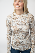 Load image into Gallery viewer, Blair Long Sleeve Top - Neutral Leaves