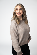 Load image into Gallery viewer, Josie Cozy Crew Sweater - Mocha
