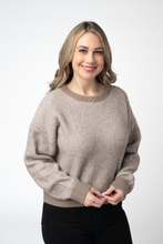 Load image into Gallery viewer, Josie Cozy Crew Sweater - Mocha