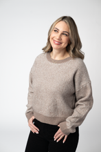 Load image into Gallery viewer, Josie Cozy Crew Sweater - Mocha