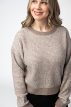Load image into Gallery viewer, Josie Cozy Crew Sweater - Mocha