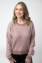 Load image into Gallery viewer, Josie Cozy Crew Sweater - Dusty Rose