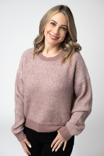 Load image into Gallery viewer, Josie Cozy Crew Sweater - Dusty Rose