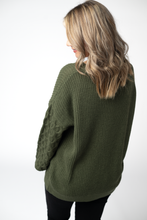 Load image into Gallery viewer, Talina Textured Sweater - Olive