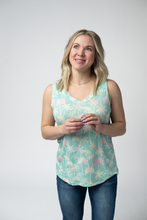 Load image into Gallery viewer, Noelle Tank - Aqua Palm