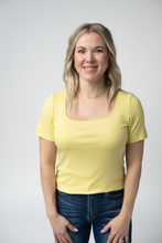 Load image into Gallery viewer, Short Sleeve Alyssa Top - Yellow