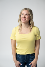 Load image into Gallery viewer, Short Sleeve Alyssa Top - Yellow