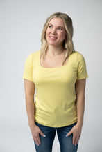 Load image into Gallery viewer, Short Sleeve Alyssa Top - Yellow