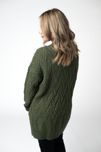 Load image into Gallery viewer, Brooks Button Sweater Cardigan - Olive