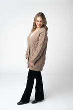 Load image into Gallery viewer, Brooks Button Sweater Cardigan - Mocha
