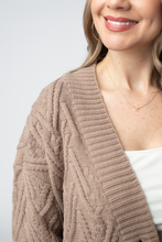 Load image into Gallery viewer, Brooks Button Sweater Cardigan - Mocha