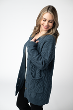Load image into Gallery viewer, Brooks Button Sweater Cardigan - Navy