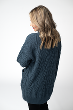 Load image into Gallery viewer, Brooks Button Sweater Cardigan - Navy
