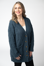 Load image into Gallery viewer, Brooks Button Sweater Cardigan - Navy