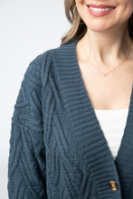 Load image into Gallery viewer, Brooks Button Sweater Cardigan - Navy