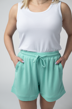 Load image into Gallery viewer, Weslie Waffle Shorts - Turquoise