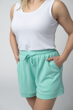 Load image into Gallery viewer, Weslie Waffle Shorts - Turquoise