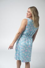 Load image into Gallery viewer, Beverly Button Dress - Aqua Palm