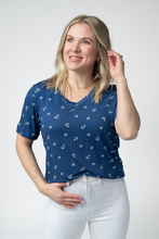 Load image into Gallery viewer, Sophie Top - Nautical Navy