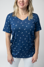 Load image into Gallery viewer, Sophie Top - Nautical Navy