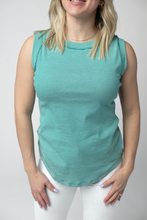 Load image into Gallery viewer, Morgan Micro Striped Tank - Jade