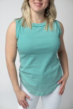 Load image into Gallery viewer, Morgan Micro Striped Tank - Jade