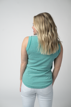 Load image into Gallery viewer, Morgan Micro Striped Tank - Jade