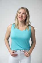 Load image into Gallery viewer, Noelle Tank - Aqua