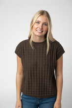 Load image into Gallery viewer, Kelly Knitted Top - Brown
