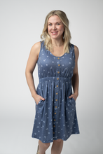 Load image into Gallery viewer, Beverly Button Dress - Nautical Navy
