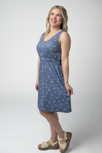 Load image into Gallery viewer, Beverly Button Dress - Nautical Navy
